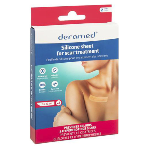 Deramed Silicone Sheet for Scar Treatment (3x12cm)